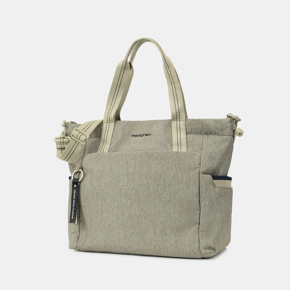 Sac cabas matelassé grand format covert green, HEDGREN