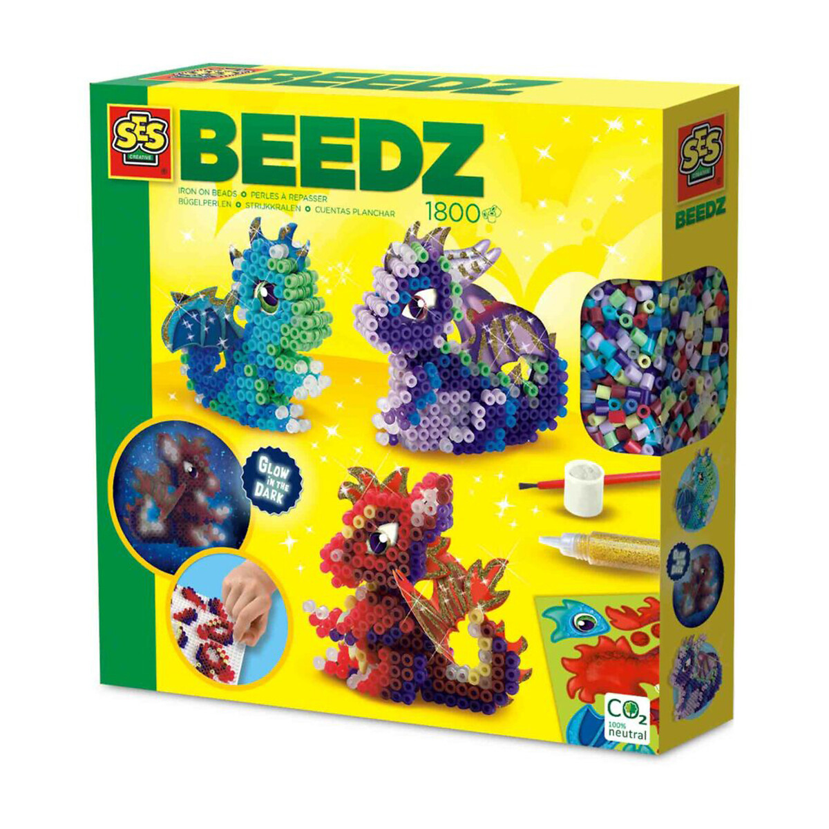 Brinquedo "Missangas - Dragões", SES multicolor, SES