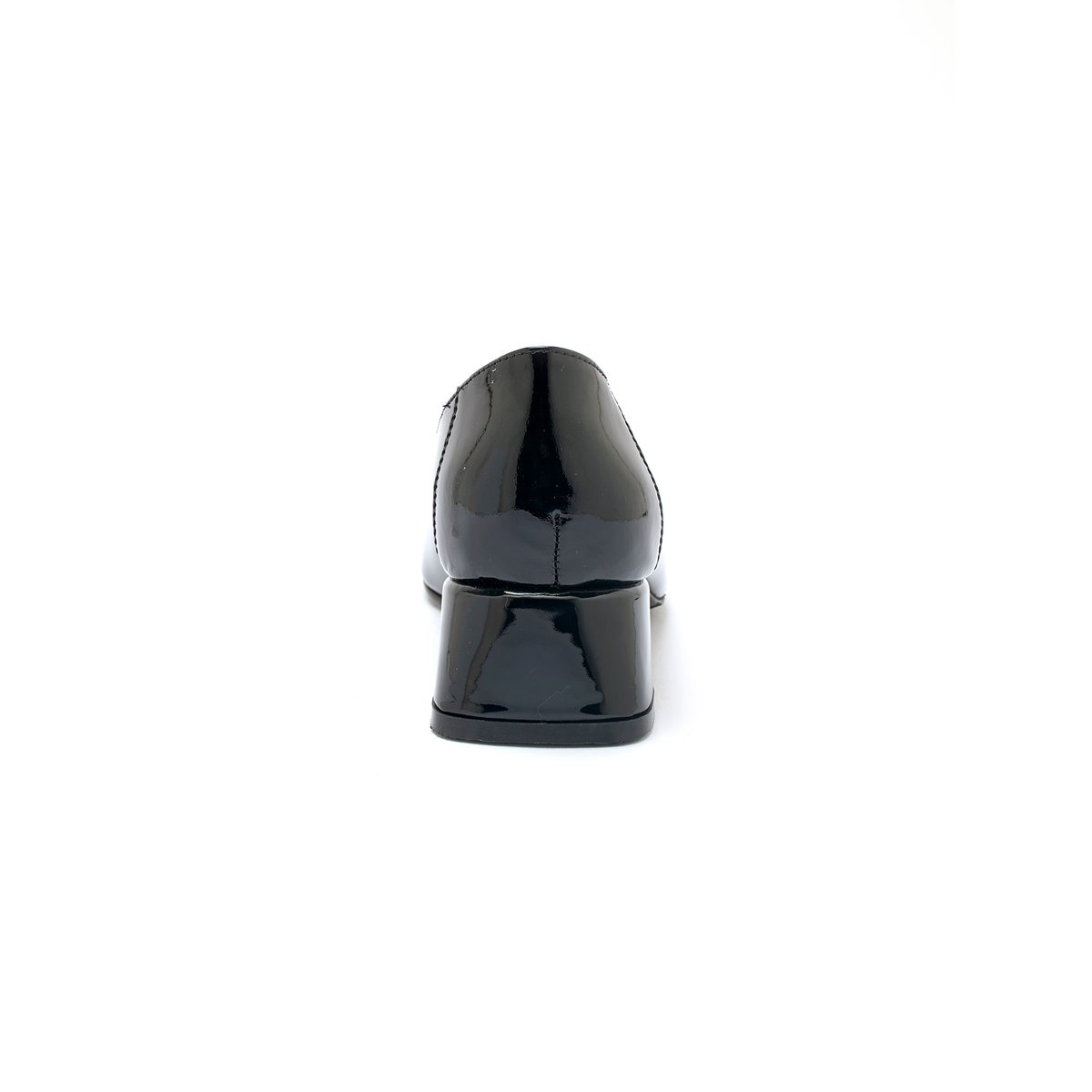 Escarpins vernis talon bloc vernis noir, PEDICONFORT