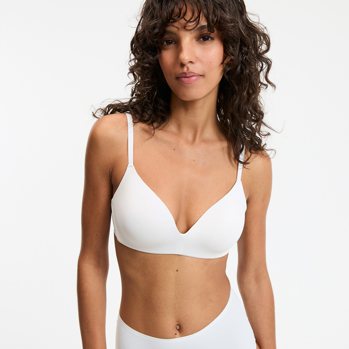 Soutien-gorge triangle sans armatures-Invisible blanc, LA REDOUTE COLLECTIONS