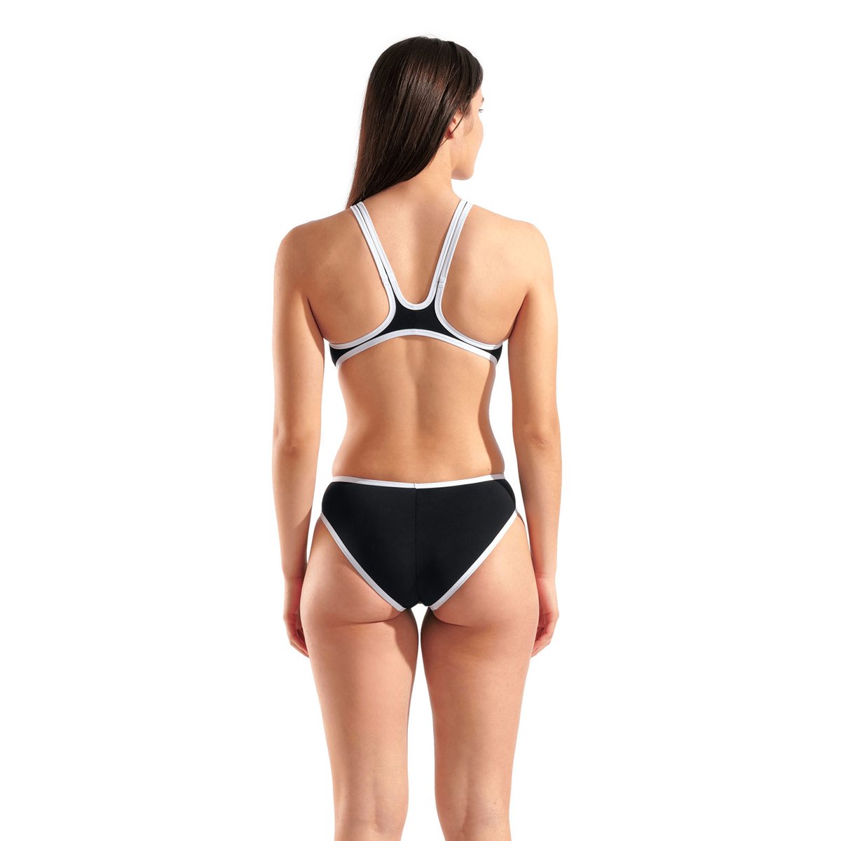 Maillot de bain arena One Biglogo pour femmes black-white, ARENA