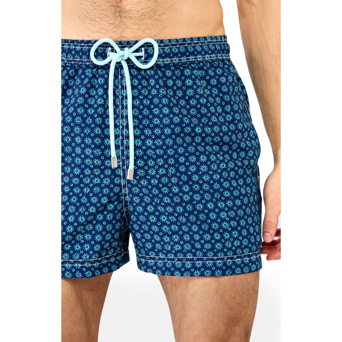 Short de bain en polyester recyclé Petit Soleil marine, ARTHUR