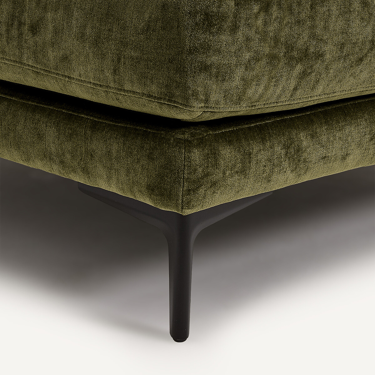 Chaise longue in velluto misto, MODERNISTE, design Emmanuel Gallina verde frutteto, AM.PM X EMMANUEL GALLINA