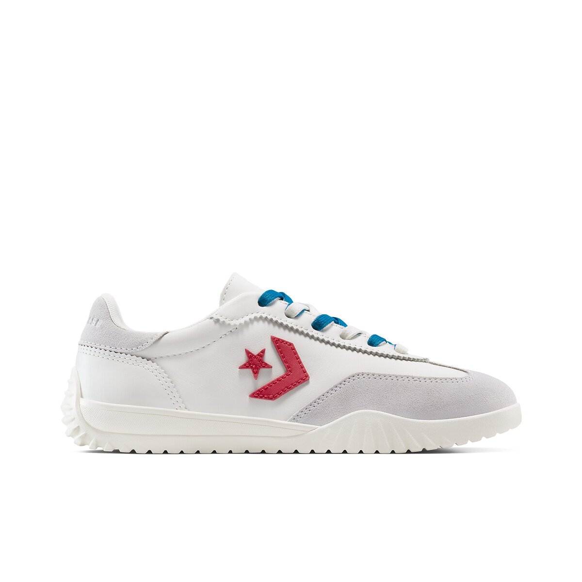 Run Star Trainers in Leather/Suede ecru , CONVERSE