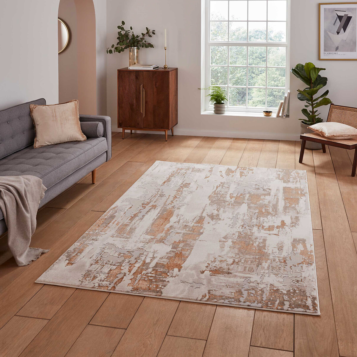 Modern Abstract Rug bronze, SO'HOME
