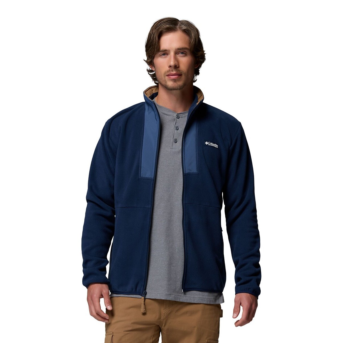 Fleece met opstaande kraag en rits, Sequoia Grove marineblauw, COLUMBIA