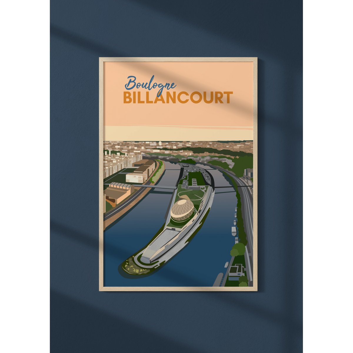 Affiche ville Boulogne-Billancourt blanc, L'AFFICHERIE