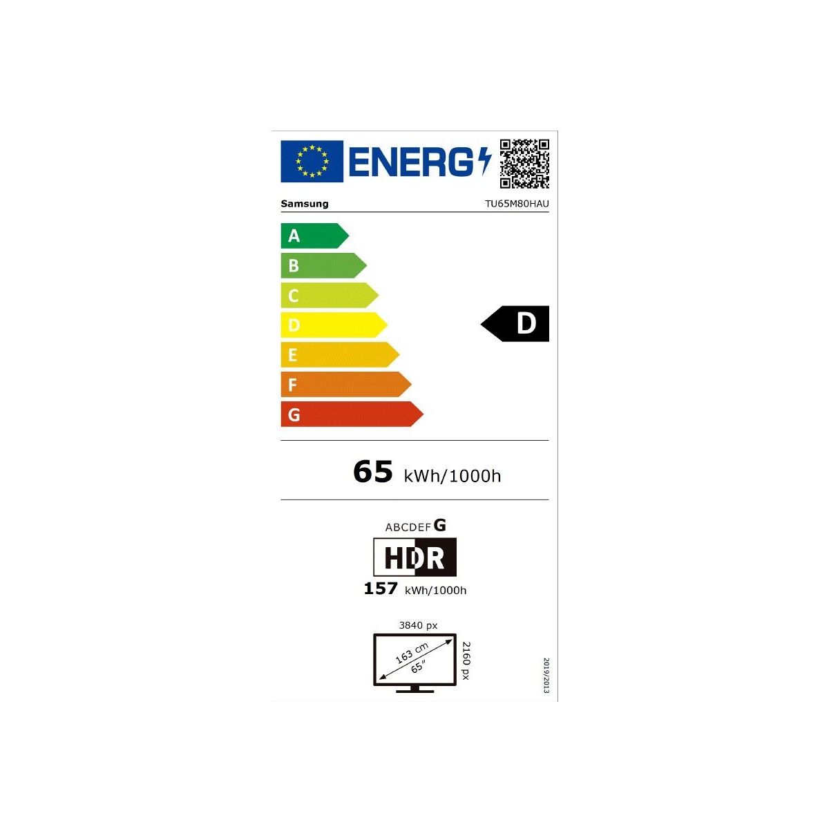 TV Mini LED TU65M80H (2026) 65" (163 cm) 4K - Smart TV avec IA couleur unique, SAMSUNG