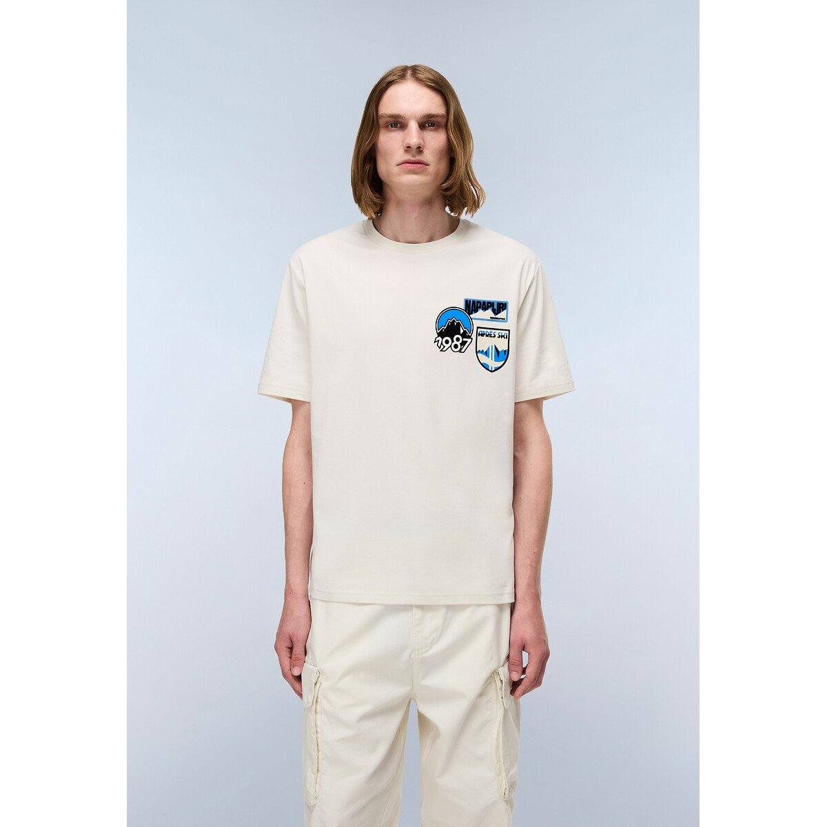 T-shirt manches courtes Montepiana beige, NAPAPIJRI