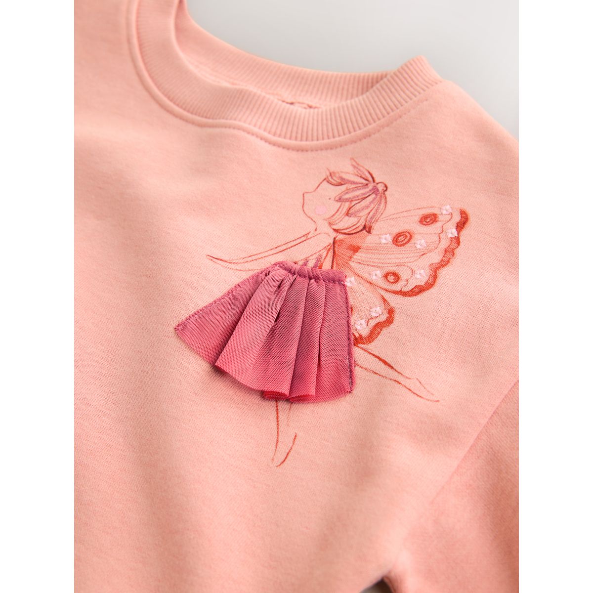 Robe sweat à taille basse fée rose, NEXT