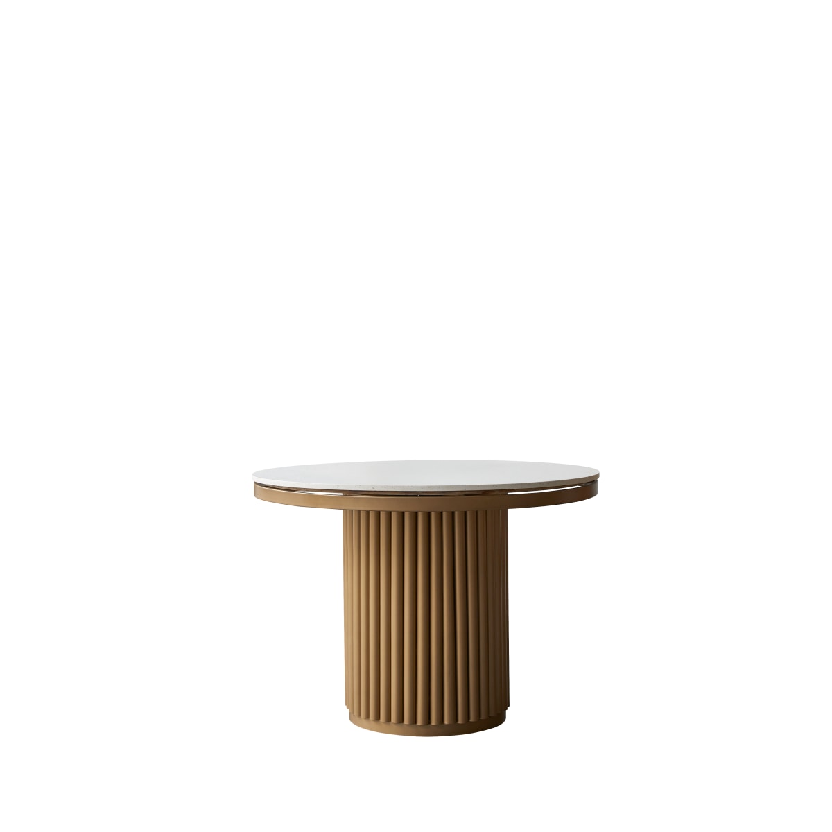 Table à manger en Terrazzo, ISAURE blanc, TIKAMOON