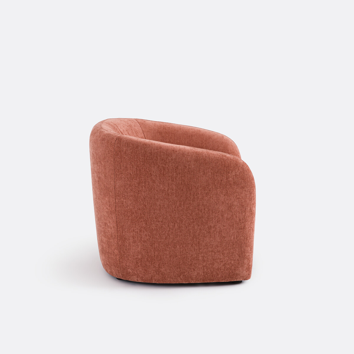 Sillón de chenilla fina, LANDINE terracota, LA REDOUTE INTERIEURS