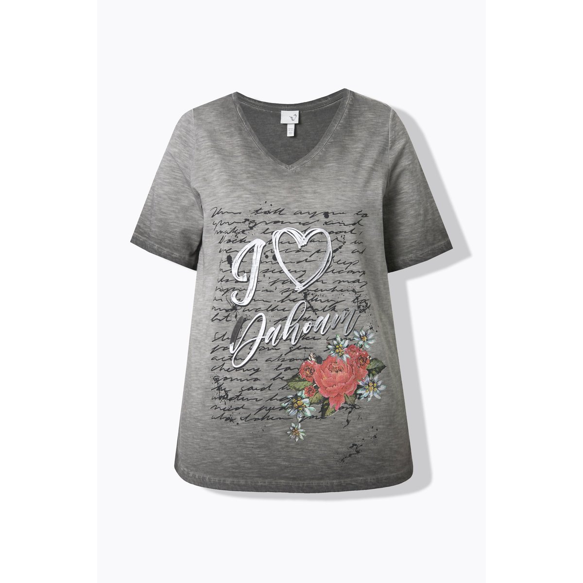 T-shirt à imprimé esprit traditionnel noir, ULLA POPKEN
