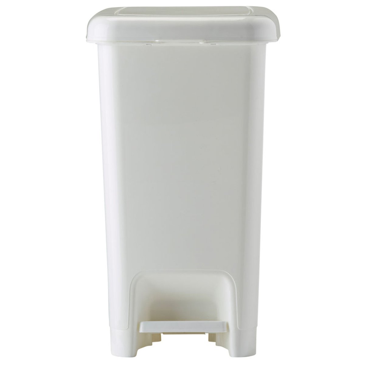 Poubelle de salle de bains à pédale 15L - CUBO plastique blanc, ROSSIGNOL