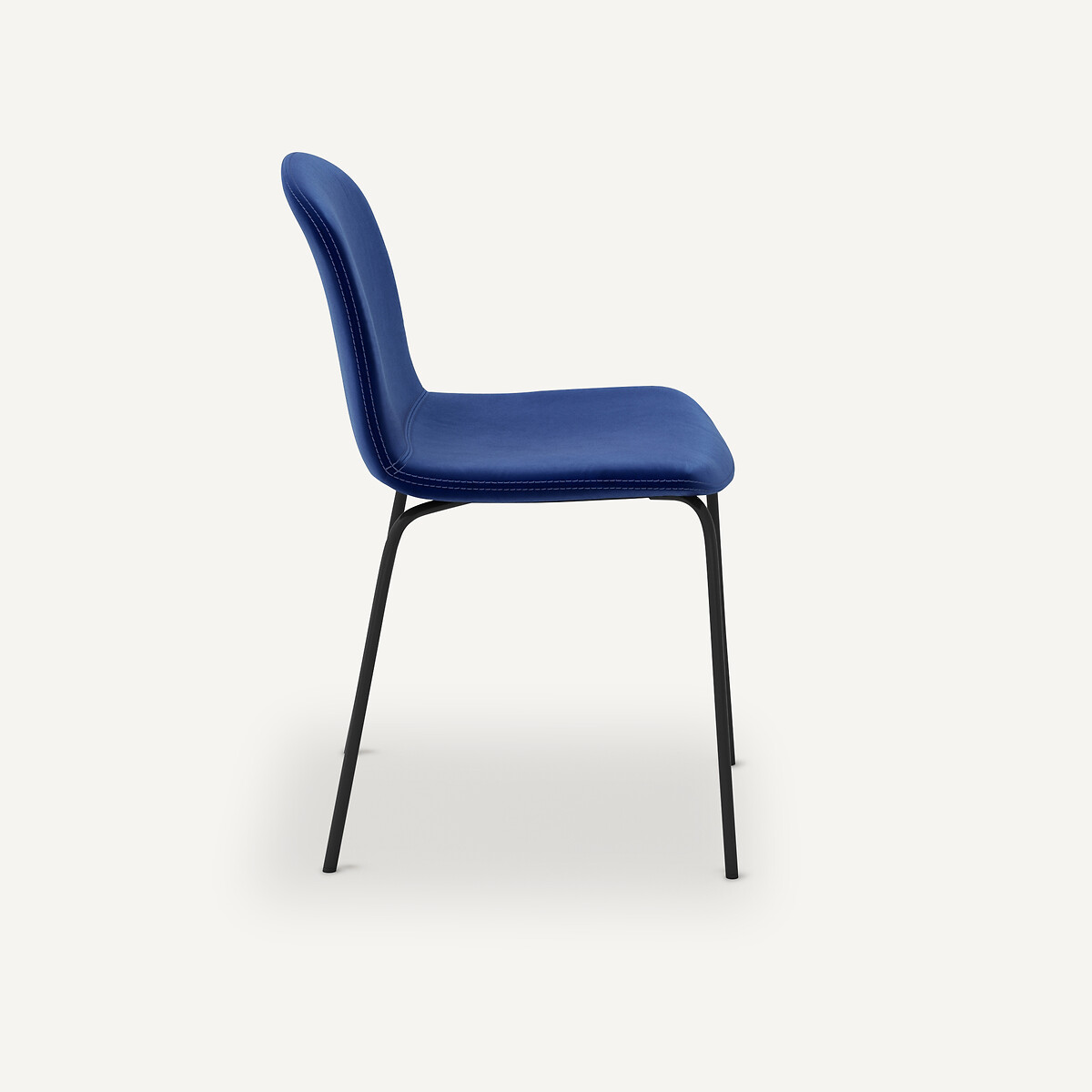 Chaise velours Tibby bleu cobalt, AM.PM