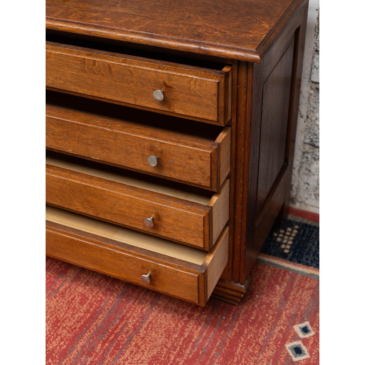 Commode en bois massif Garance N°675 - Bon état marron, DEBONGOUT