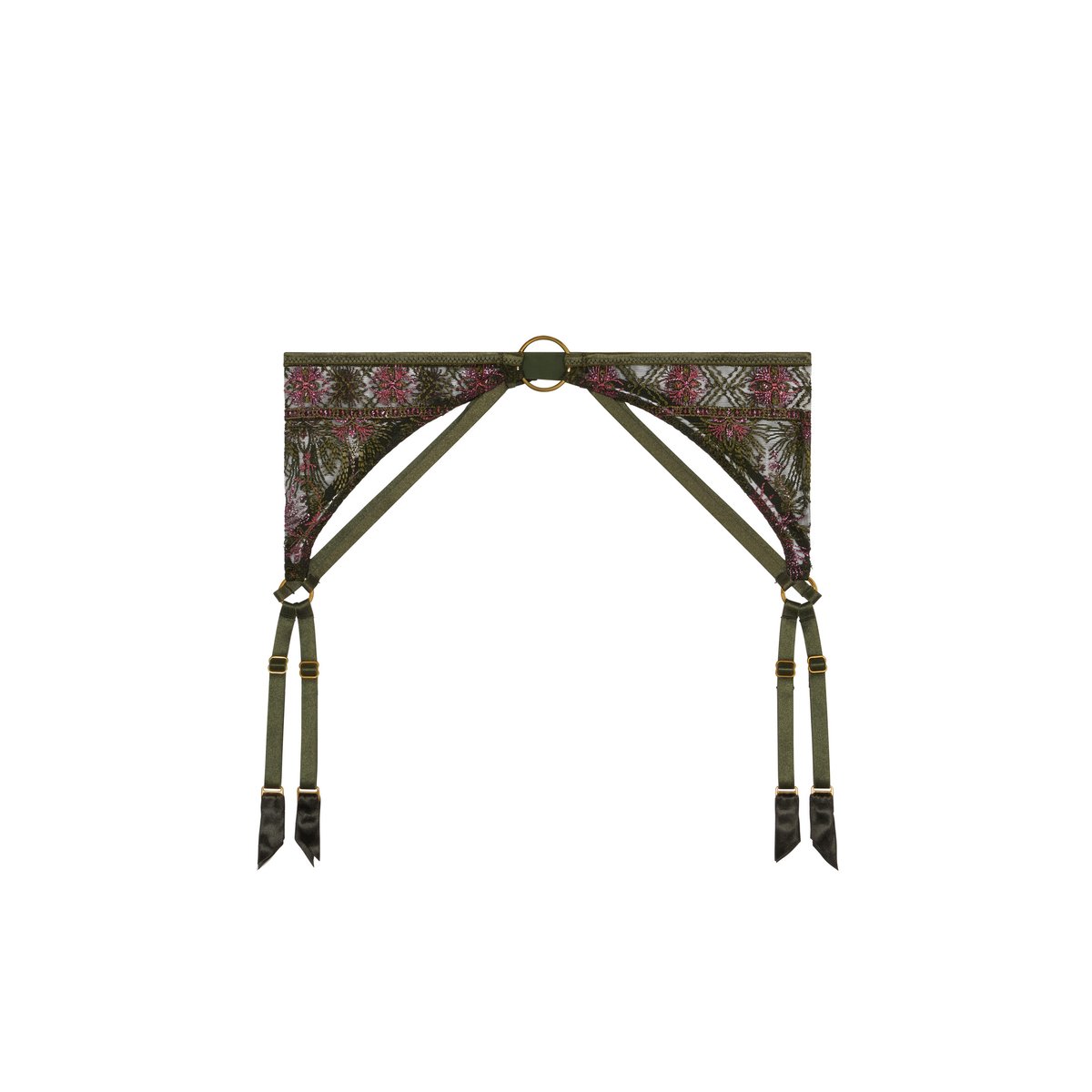 Porte-jarretelles Sound Of Heart vert, AUBADE
