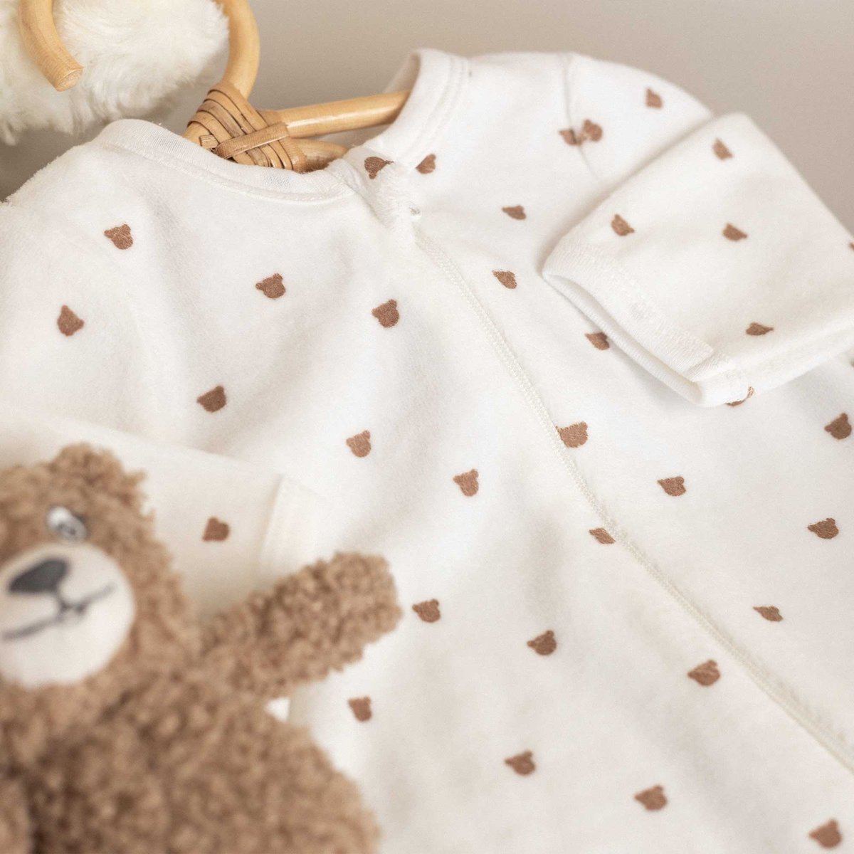 pyjama bébé ecru, TROIS KILOS SEPT