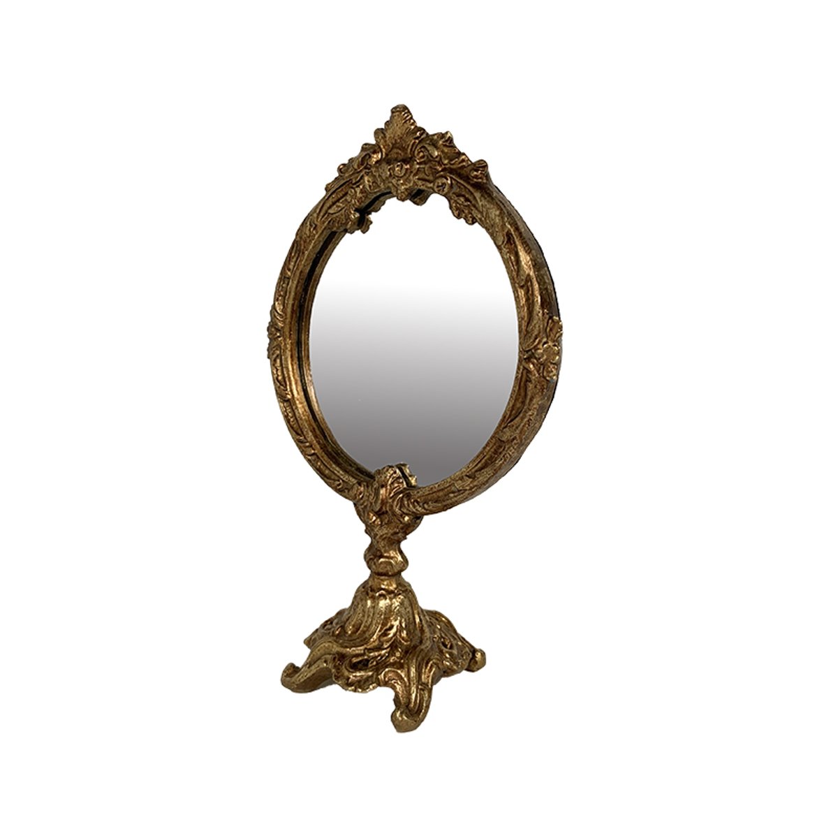 Miroir sur pied 12,5x6x19cm or, EMDE