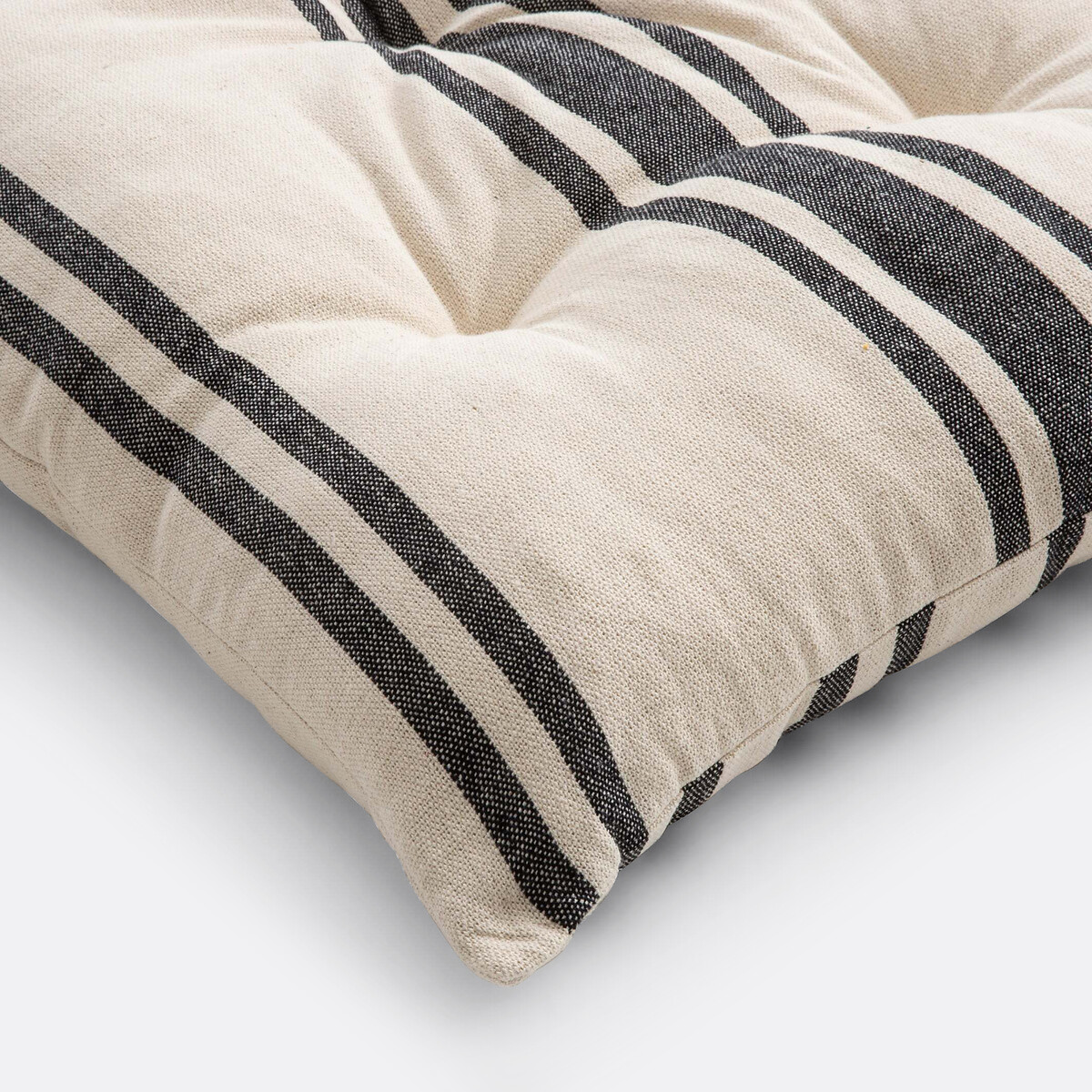 Matelas de sol 120 cm rayé, Minille naturel/noir, LA REDOUTE INTERIEURS