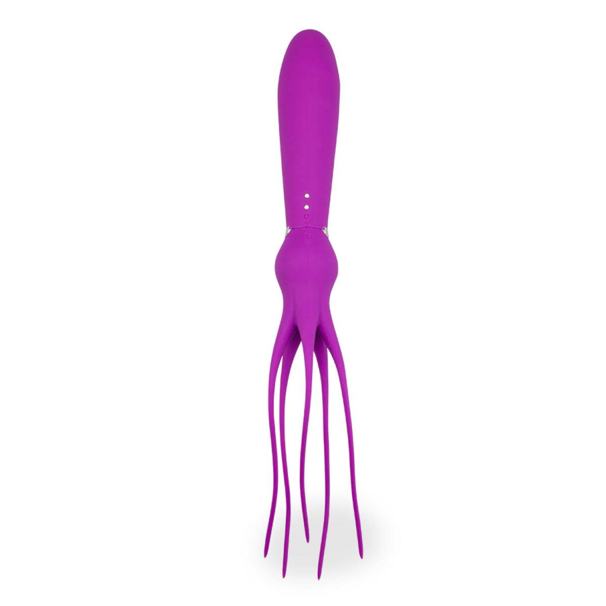 Vibromasseur puissant avec lanières vibrantes violet, LOVE AND VIBES