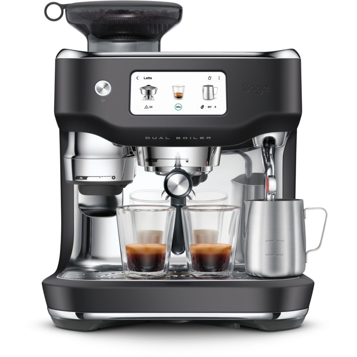 Machine à expresso SES995BTR4EEU1 noir, SAGE APPLIANCES