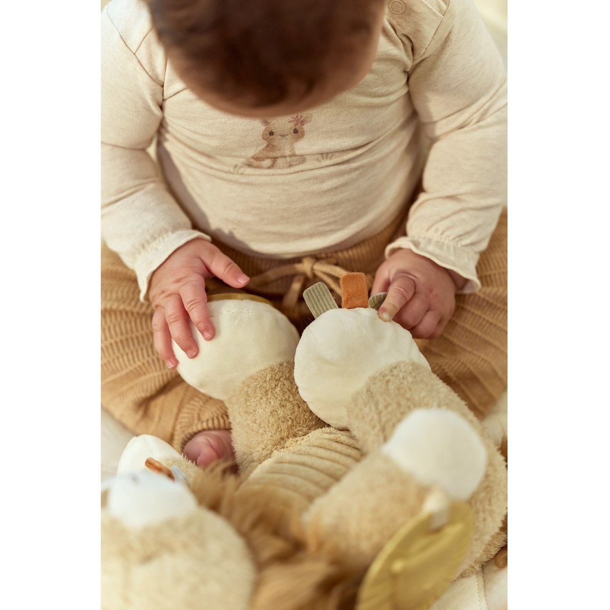 Peluche d'activités jaune, LITTLE DUTCH