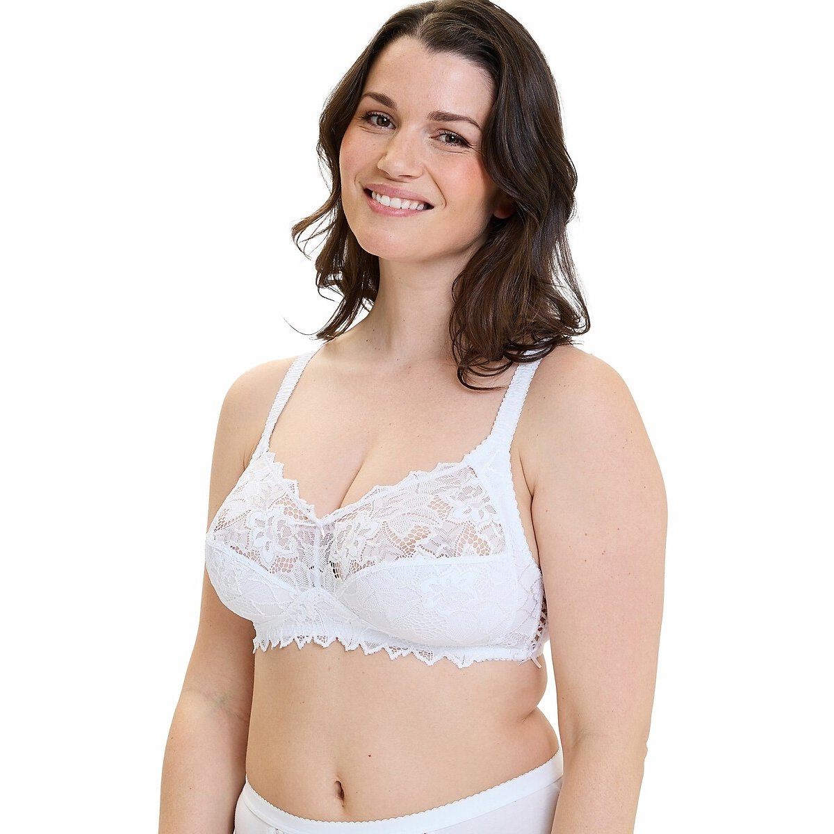 Reggiseno senza ferretti COTON D'ARUM bianco, SANS COMPLEXE