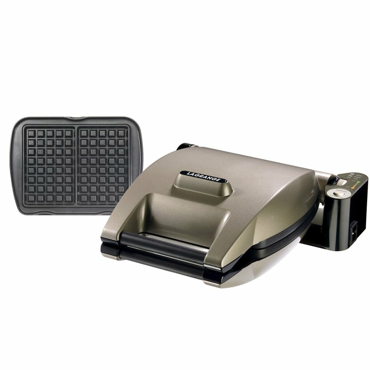 Premium wafelijzer 019 122V brossed staal, LAGRANGE