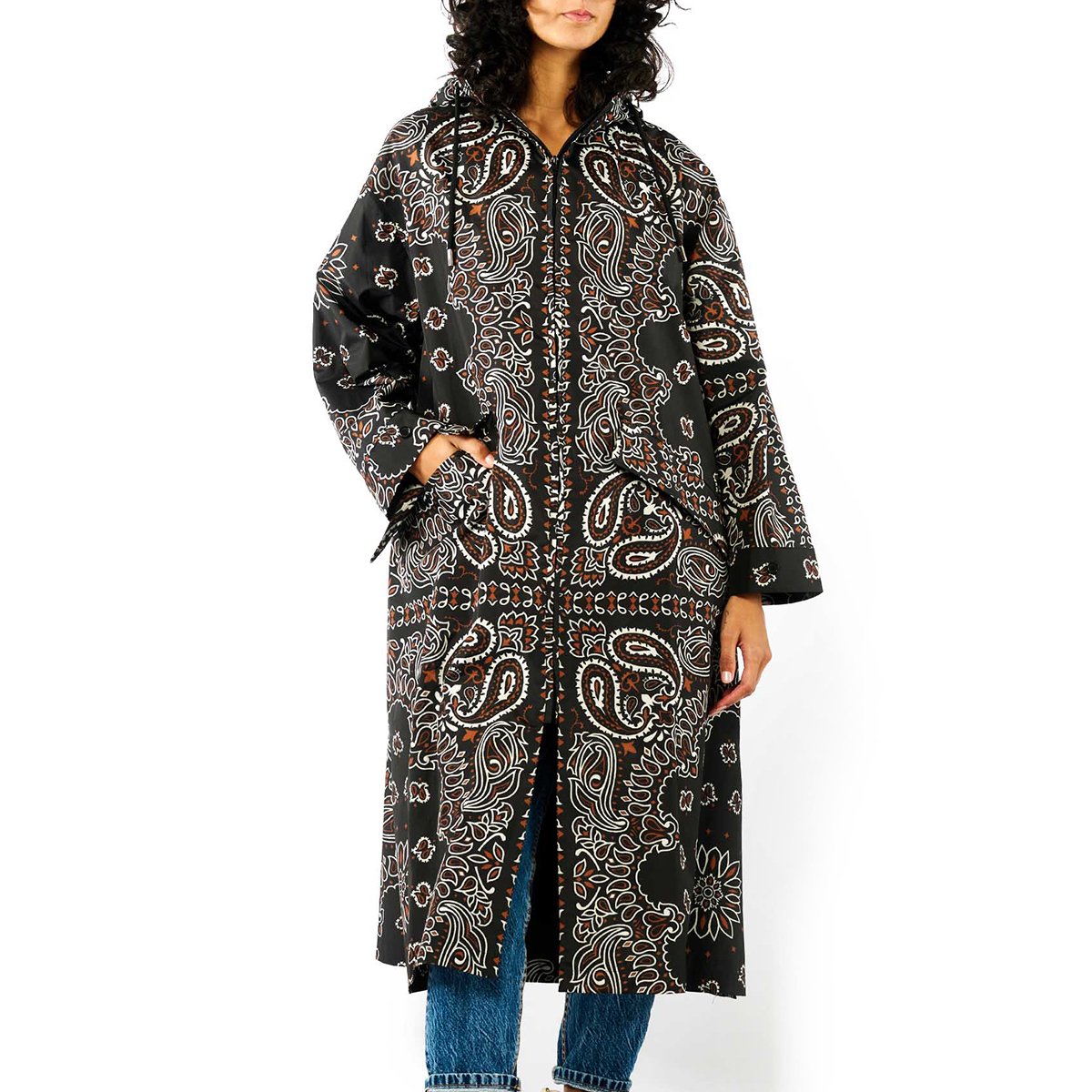Veste impermeable à motifs SILVES noir, WILD