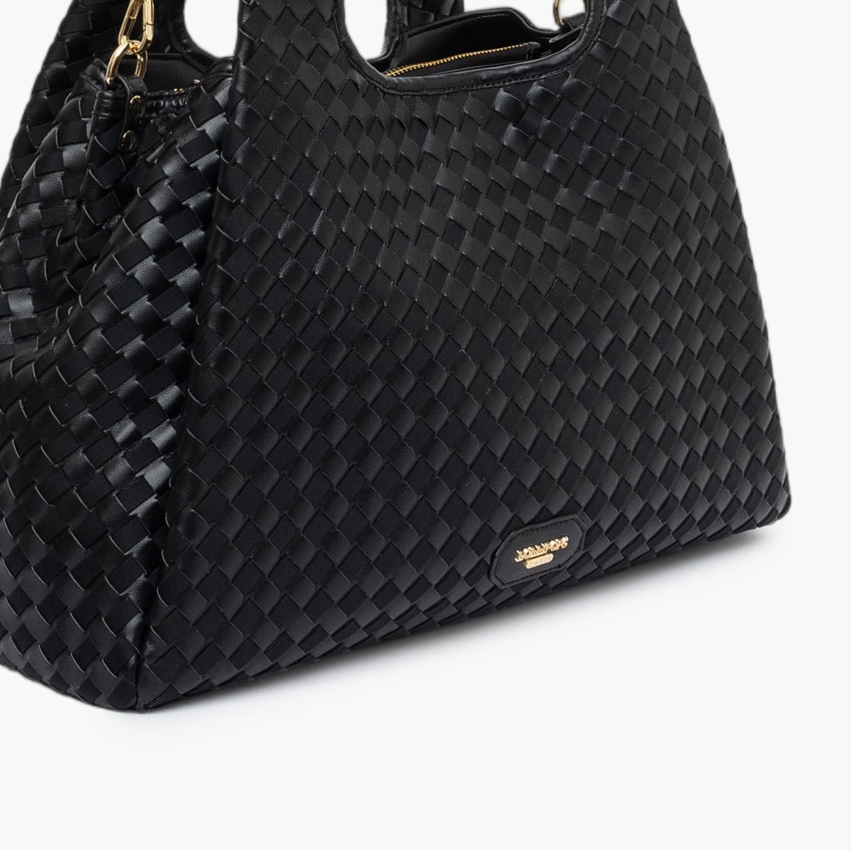 Sac Shopper L Talaya noir,doré, LOLLIPOPS