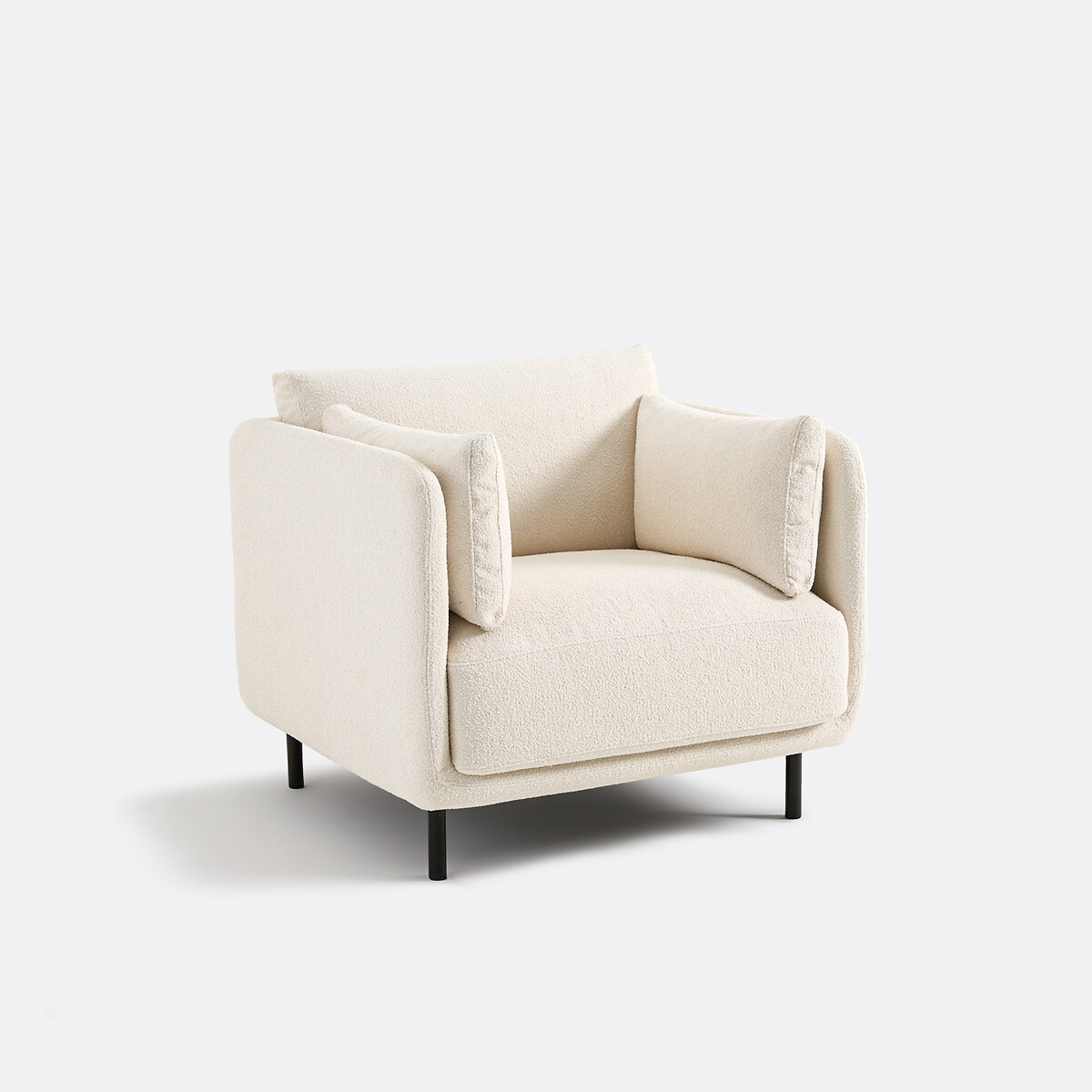 Fauteuil, en bouclette fine, VICTOR ecru, LA REDOUTE INTERIEURS