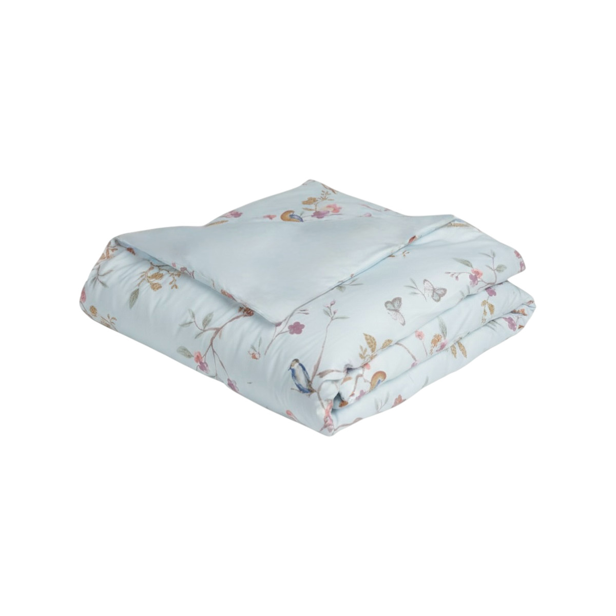 Housse De Couette Satin De Coton - JARDIN SUSPENDU nature, TRADITION DES VOSGES