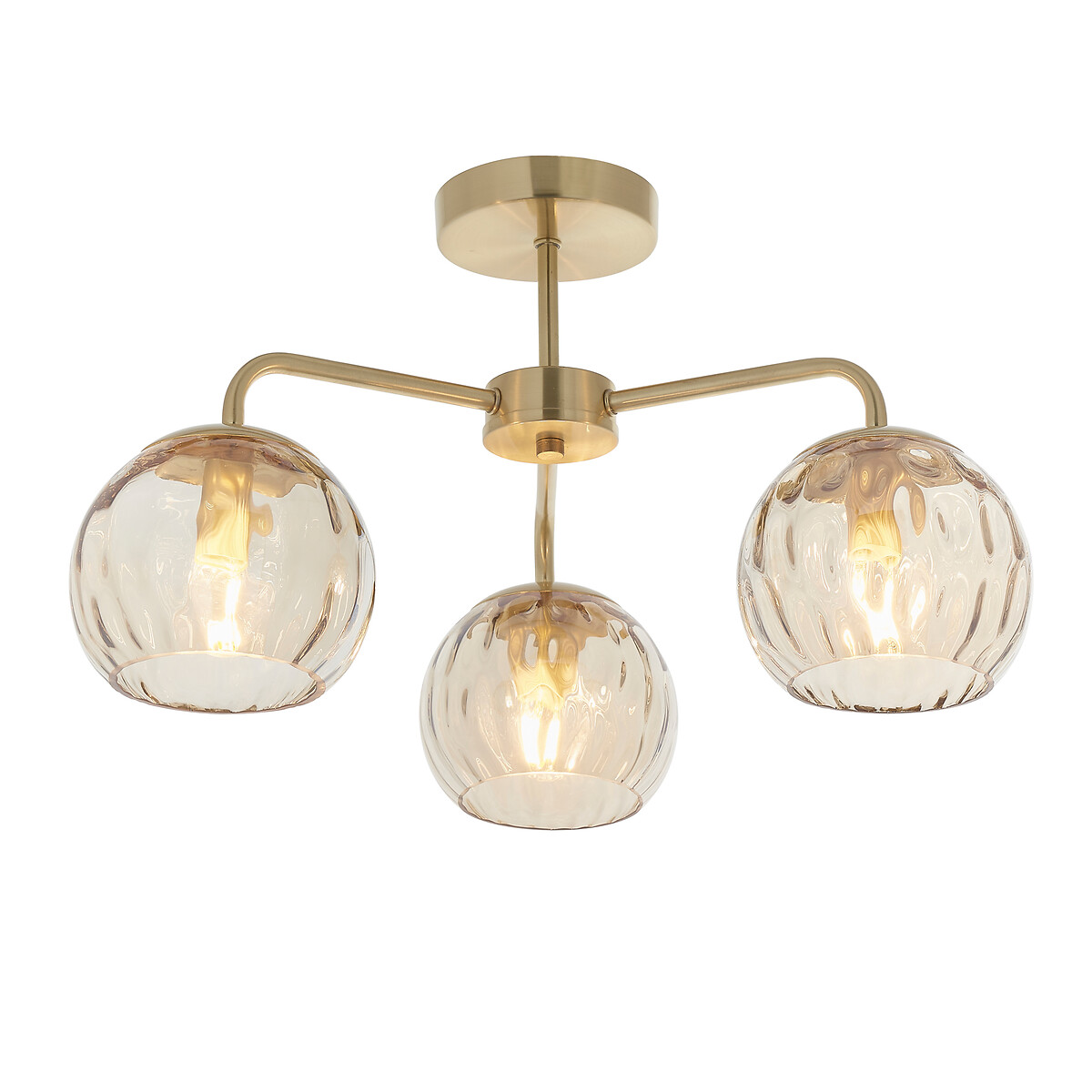 Dorian 3-Light Semi-Flush Ceiling Light champagne, ÉDITÉ