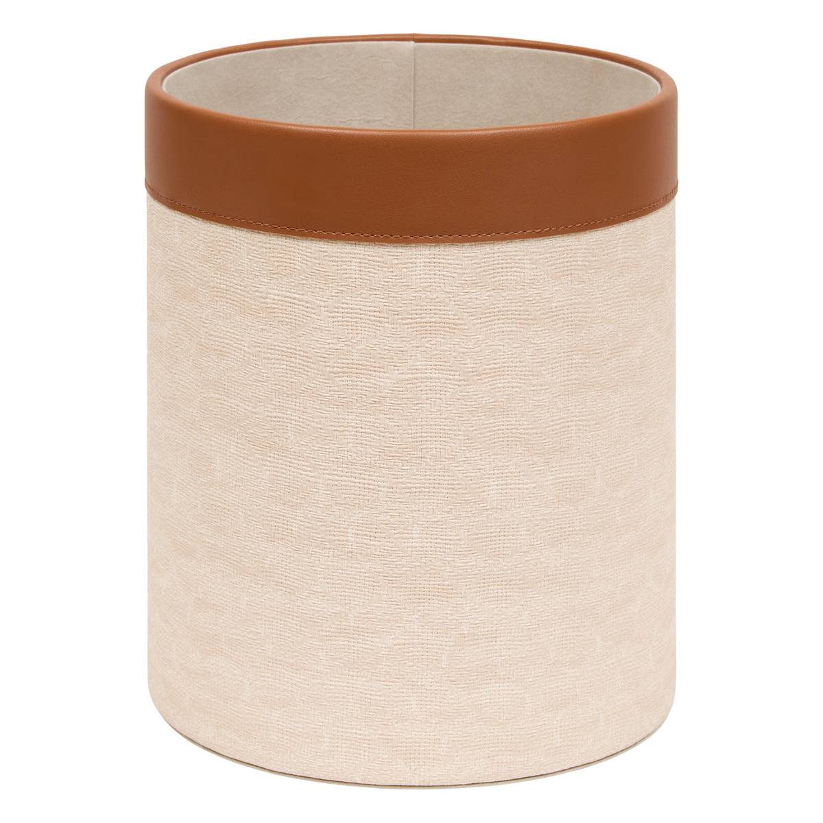 Corbeille de bureau ronde WHISKY crème, ATMOSPHERA
