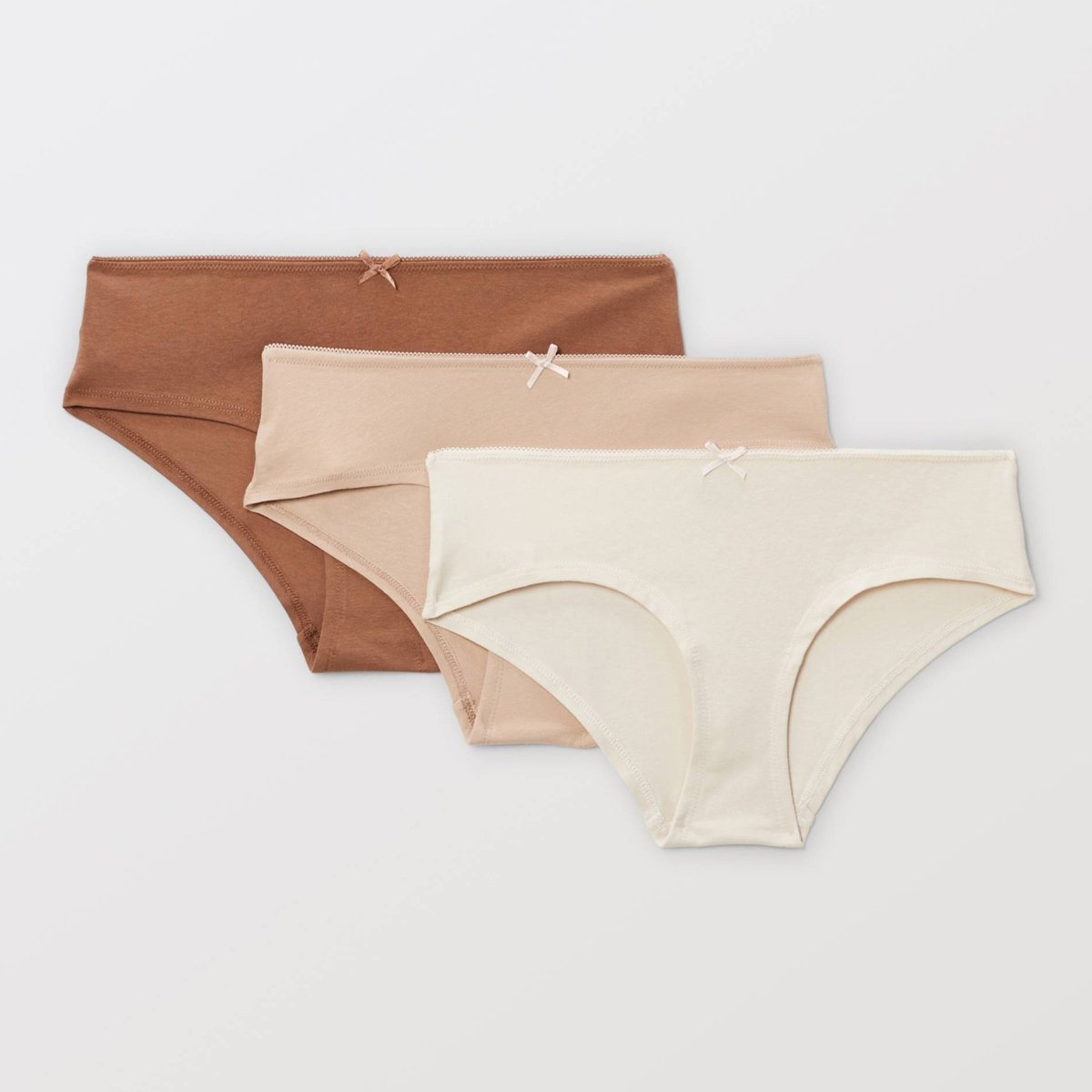 Lot de 3 shorties ALIX en coton BIO GOTS chair, MONOPRIX