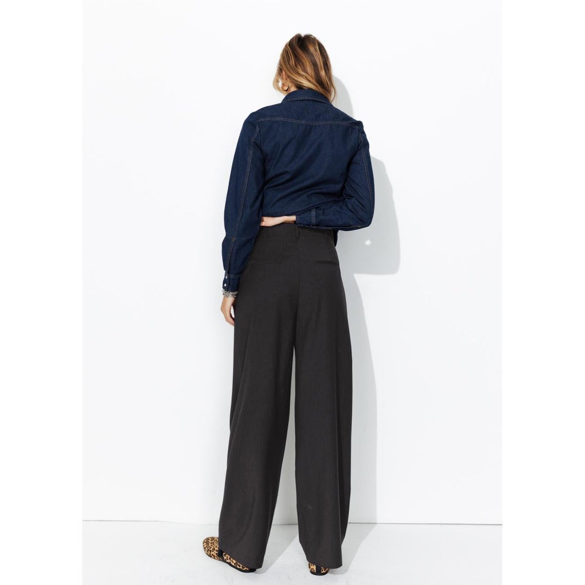 BILLY Pantalon large imprimé multicolore, PROMOD