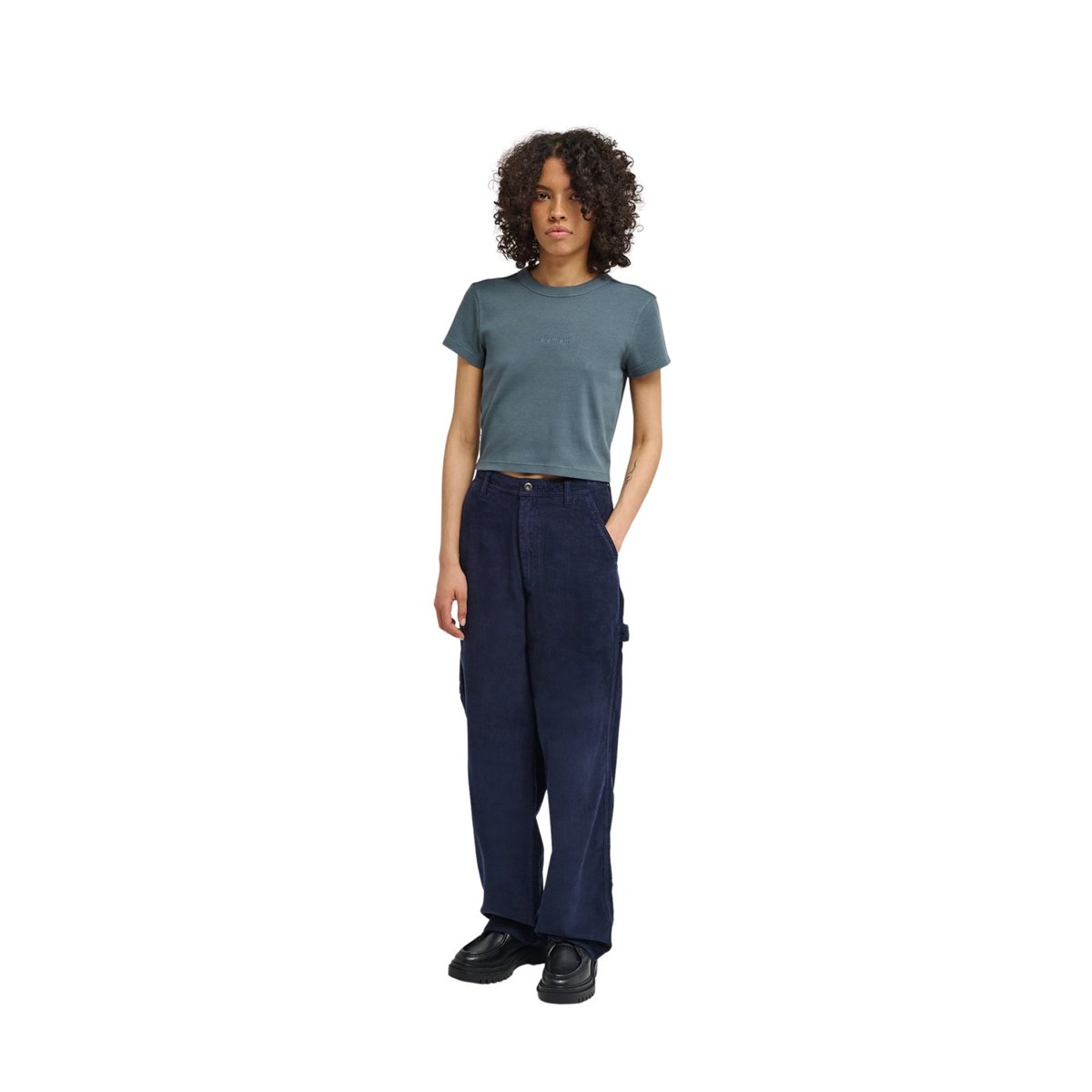Pantalon en velours CARPENTER bleu eclipse navy, ELEMENT