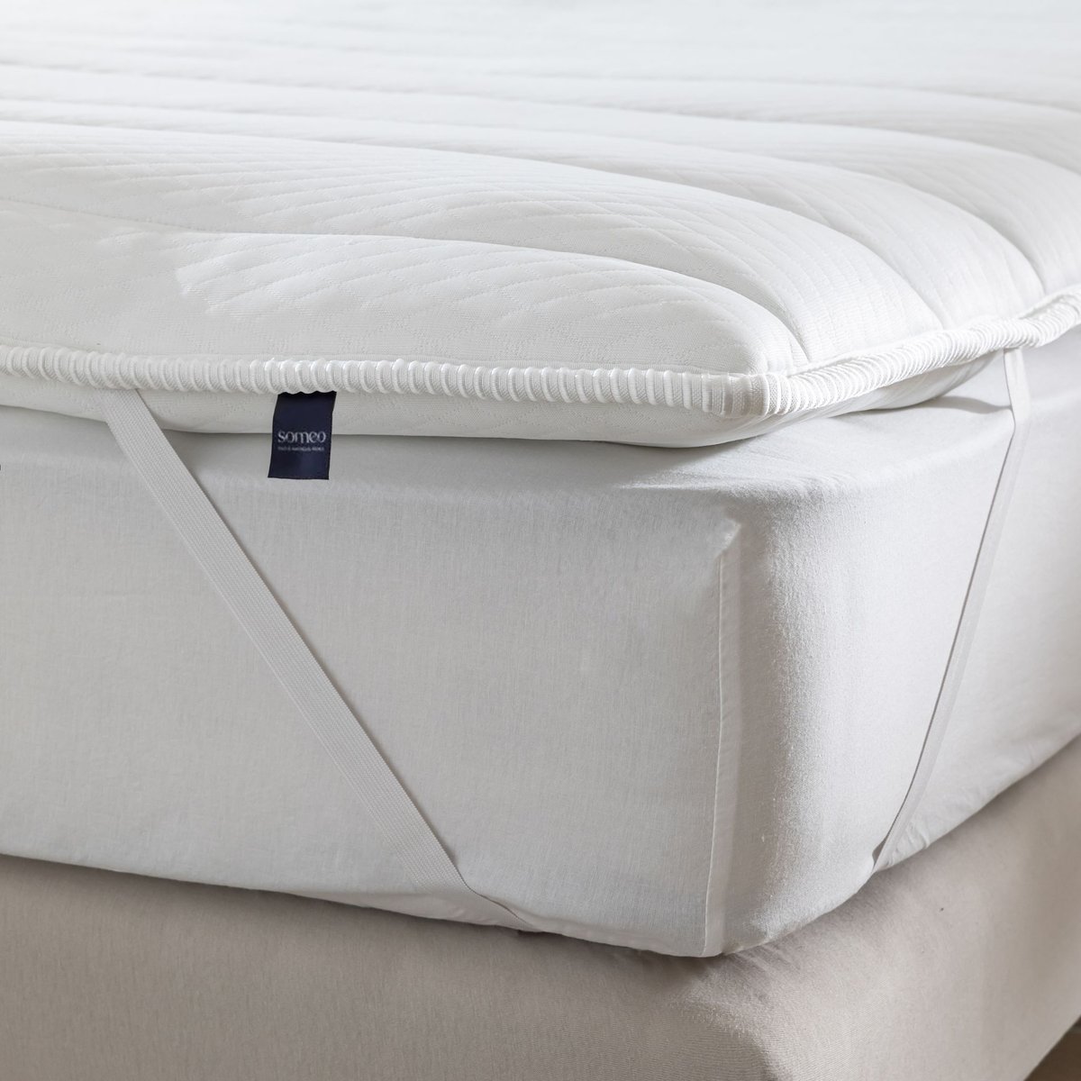Surmatelas ressorts Eclipse blanc, SOMEO