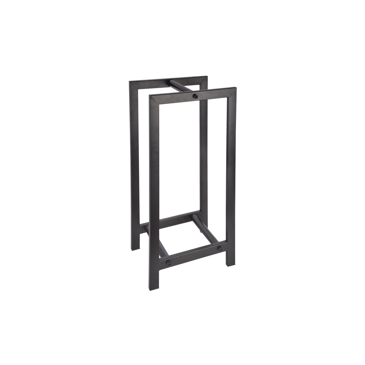 Range Bûches Design pour Intérieur  en Acier au Carbone Noir noir, WADIGA