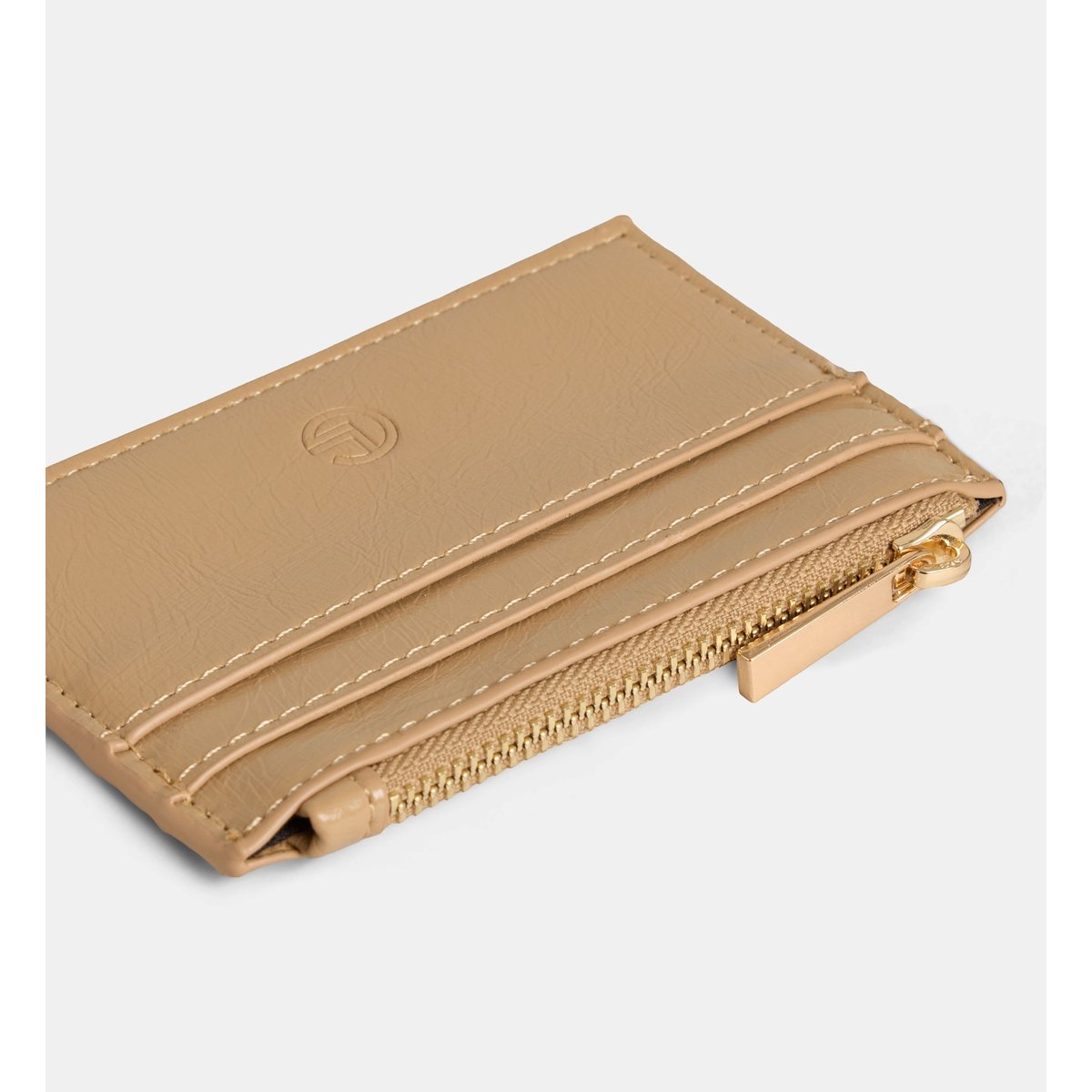 Porte-cartes malory vernis froissé taupe, GALERIES LAFAYETTE