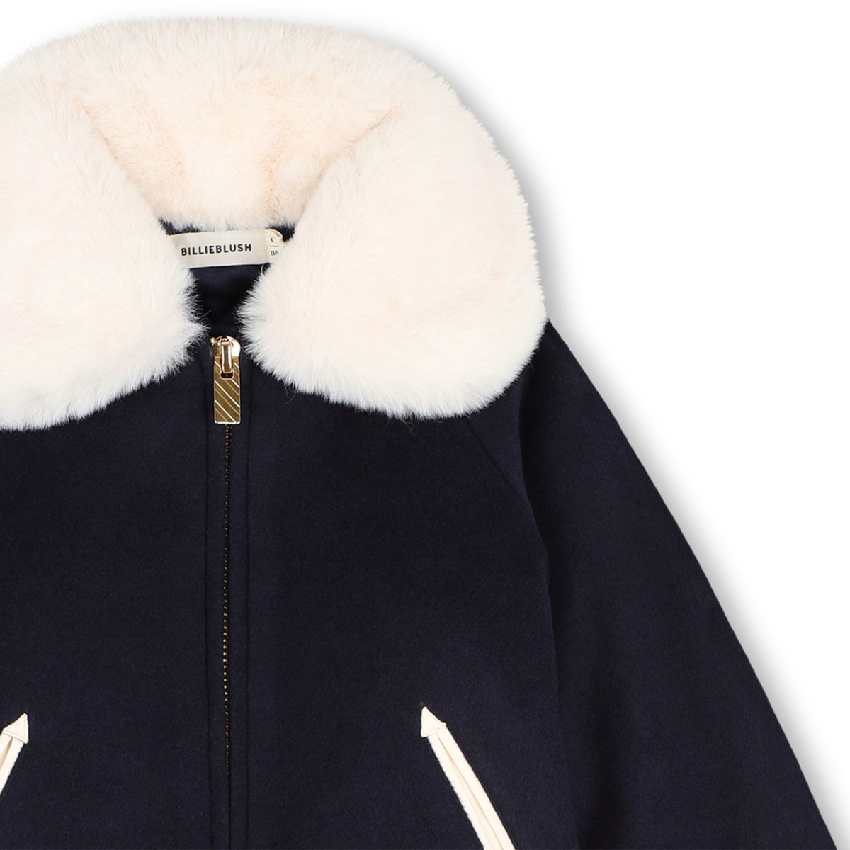 Blouson avec col indigo blue, BILLIEBLUSH