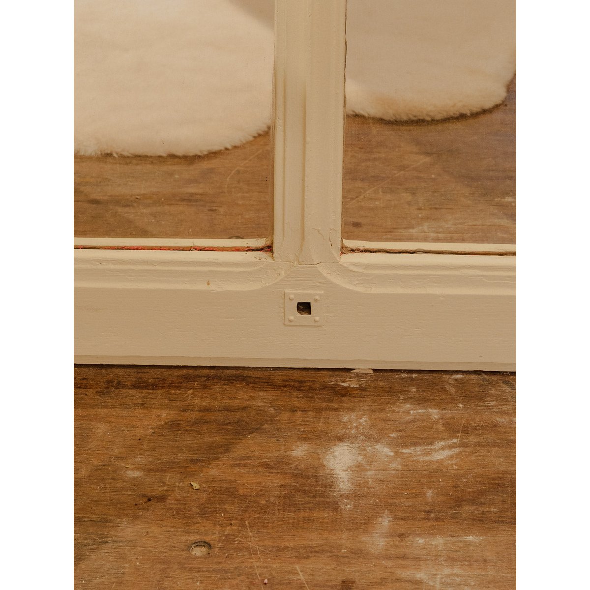 Miroir en bois Igor N°870 - Bon état beige, DEBONGOUT