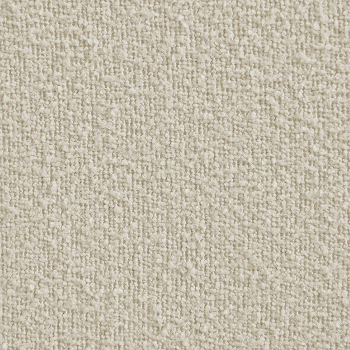 Canapé d'angle droit organique 3 places bouclette texturée ICONIK blanc, SWEEEK