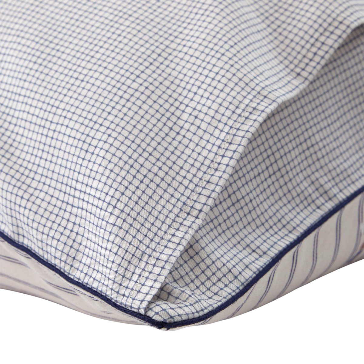 Taie d'oreiller en satin de coton lavé, L MATCH POINT multicolore, LACOSTE HOME