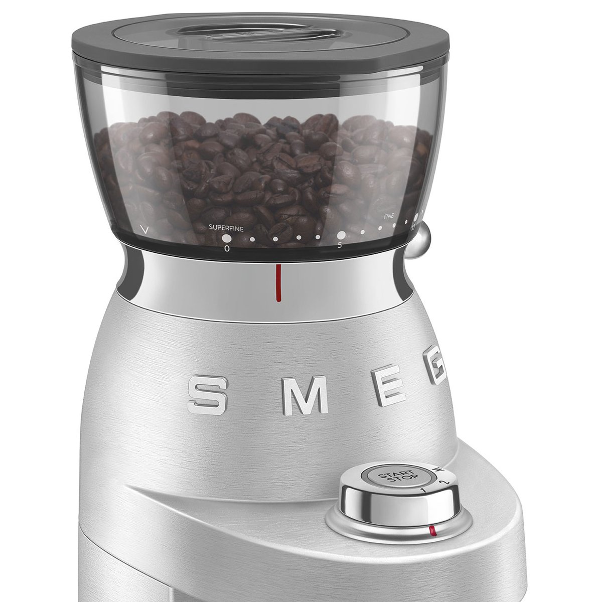 Broyeur à cafe CGF02 aluminium brossé, SMEG