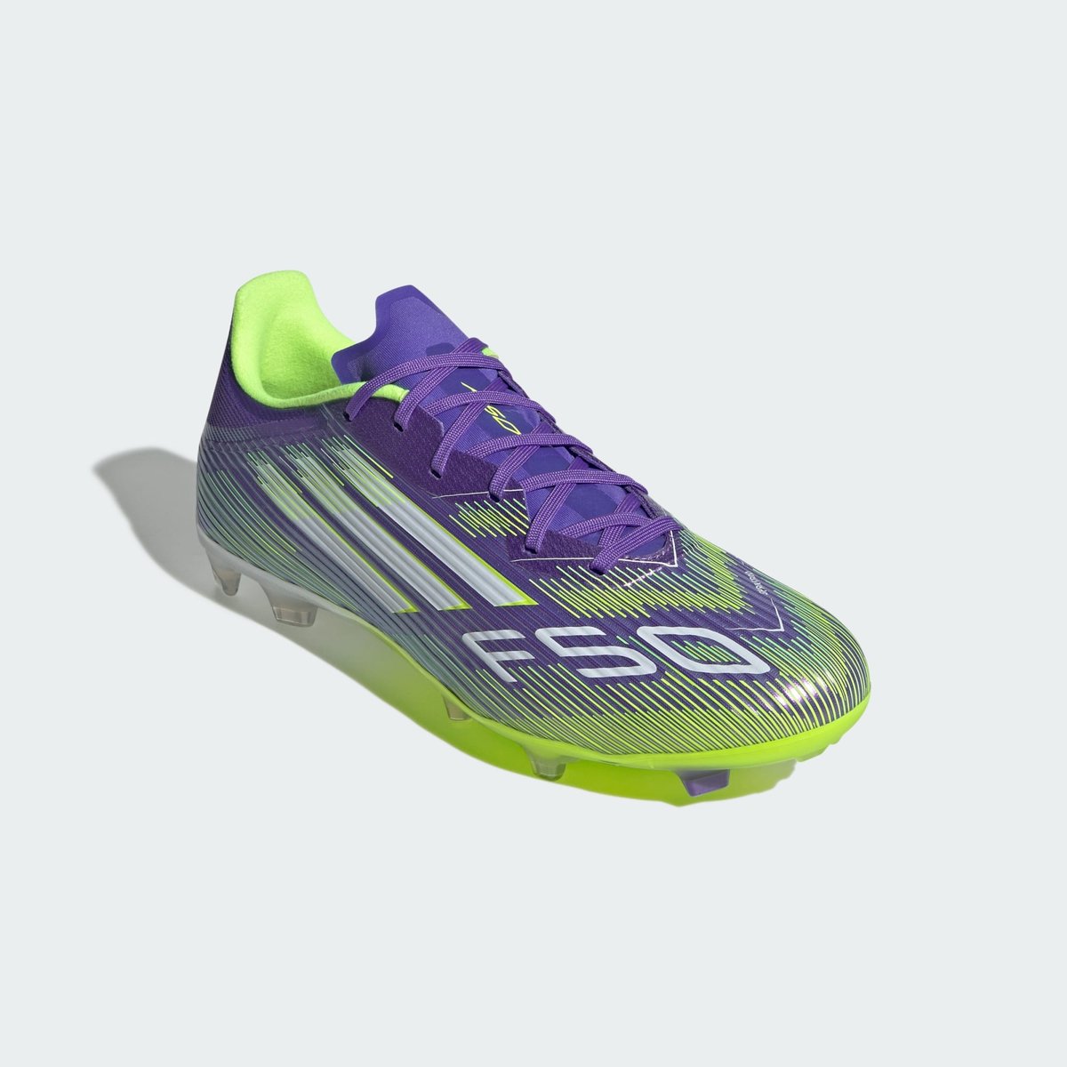 Chaussure F50 Ligue Terrains Fermes/Multi-Surfaces purple rush / cloud white / lucid lemon, adidas Performance