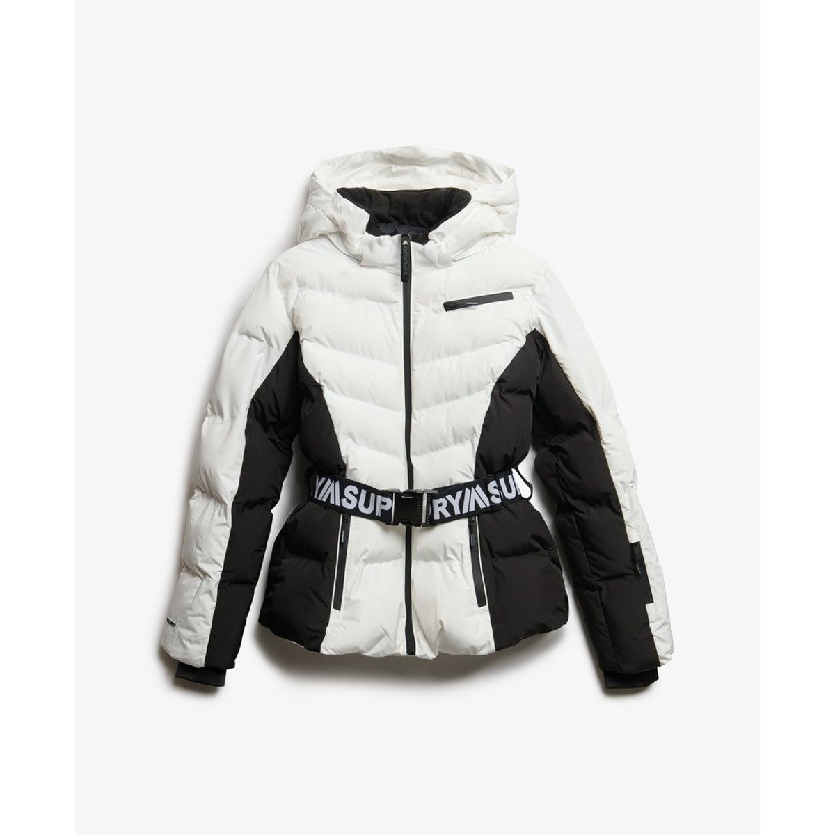 Veste Matelassée de Ski Luxe à Ceinture optic, SUPERDRY