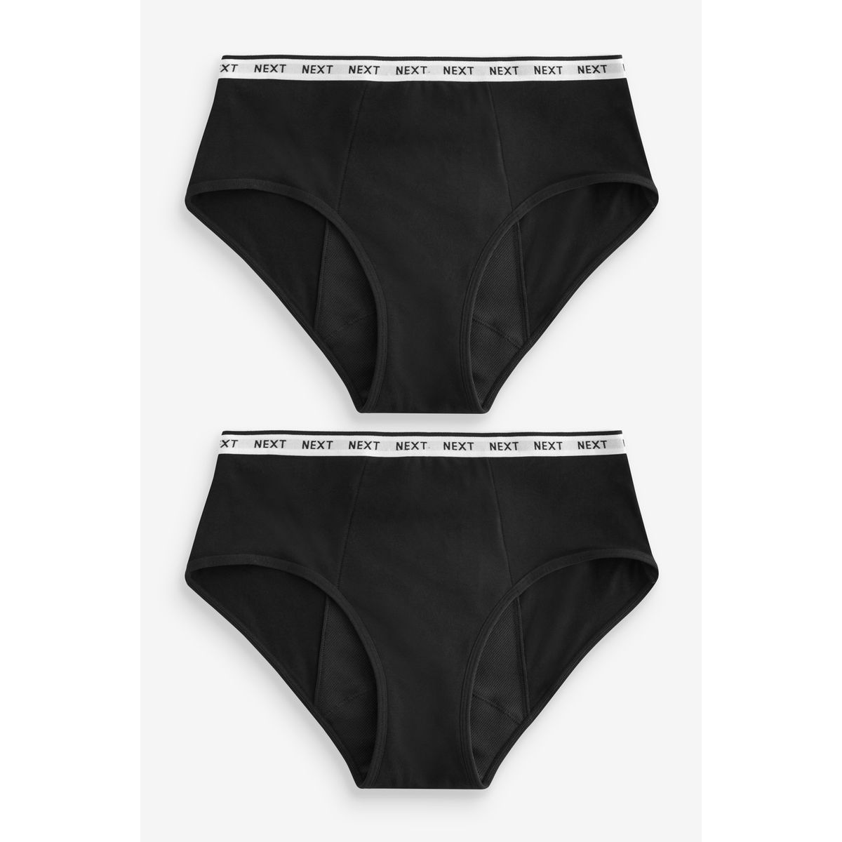 Culottes menstruels flux abondant, lot de 2 noir, NEXT