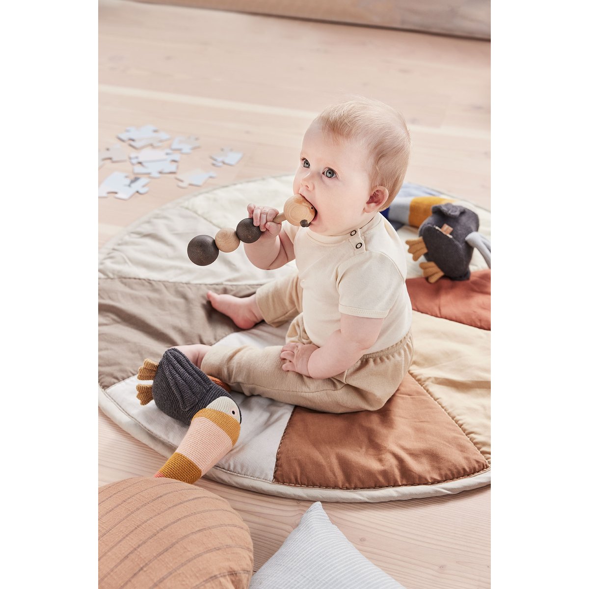 Couverture en coton biologique MINI marron, OYOY LIVING DESIGN